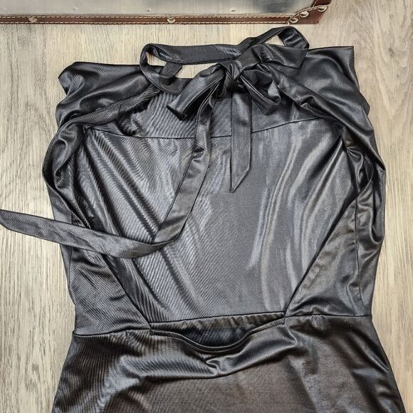 NBD Halter Open Back Cowl Neck Midi Dress size M - Picture 5 of 8